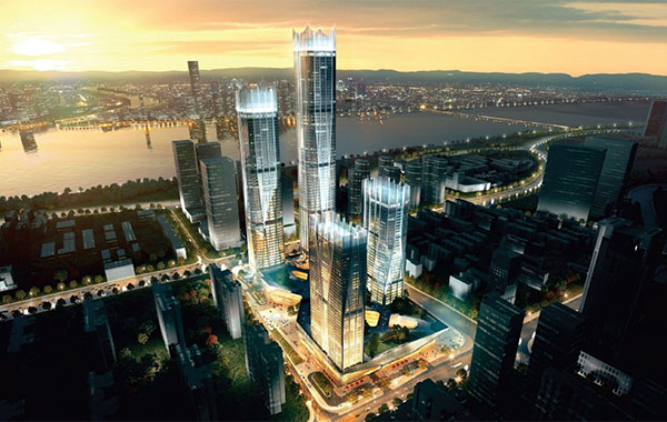 长沙滨江国际金融中心-钢筋桁架www.4355.com项目
