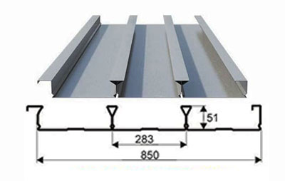 YXB51-283-850(B)-1.0厚压型钢板