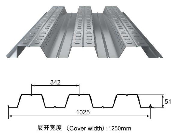 YX51-342-1025压型钢板