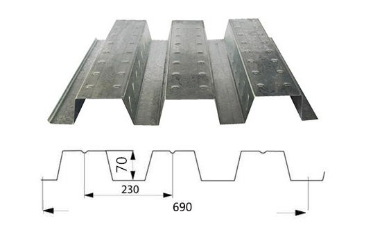 YX70-230-690-1.0厚压型钢板