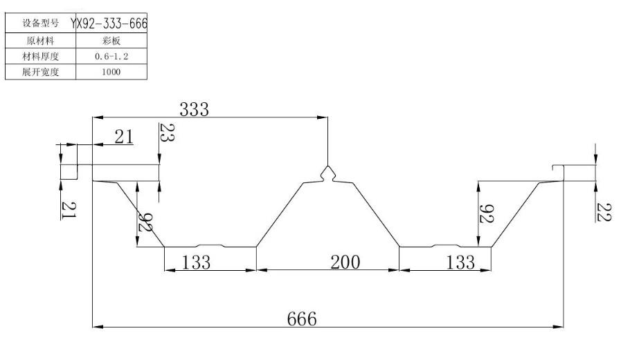 YX92-333-666彩钢压型板