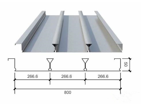 YXB50-266.6-800(B)压型钢板